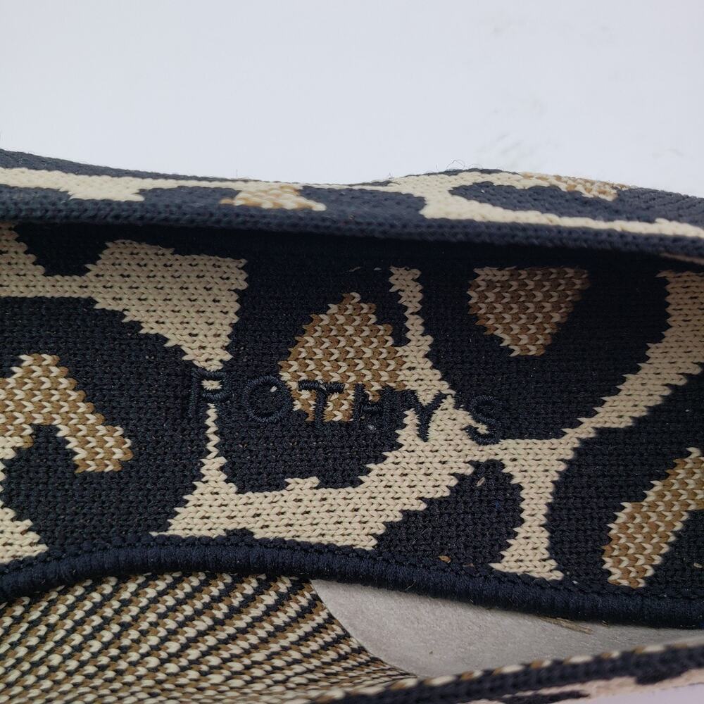 *AMPUTEE RIGHT SHOE ONLY* Rothys Womens 8.5 Desert Cat Animal Print Loafer Shoe - Picture 6 of 8